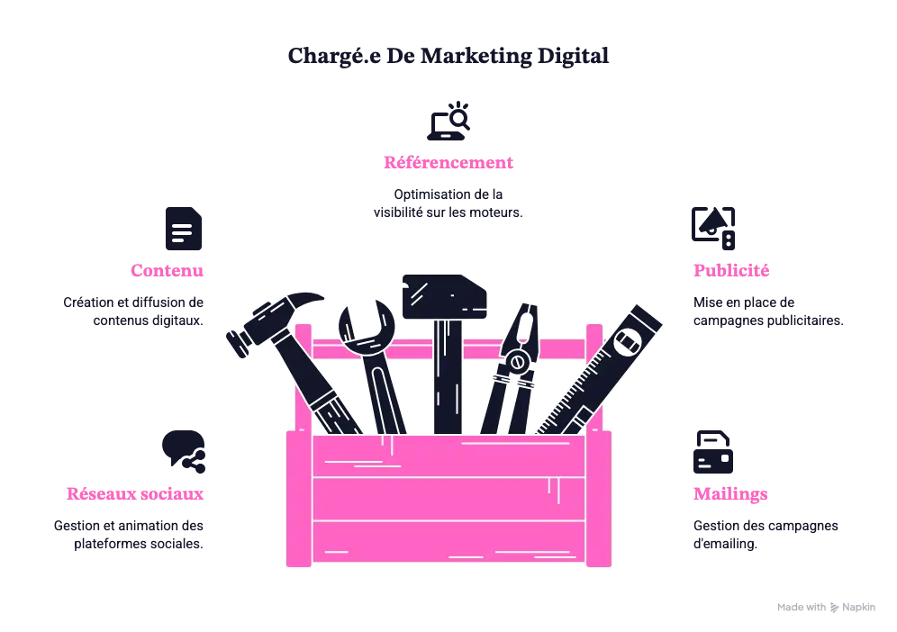 charge marketing digital les missions
